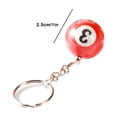 thumbnail image 4 of 16pc/Box Simulated Billiard Key Chain Simulated Billiard Billiard Registration Bil Personality Fashion S6D2 Fob Mini Jewelry Key, 4 of 6