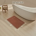 thumbnail image 3 of SIXHOME Bathroom Rugs Waffle Bath Rug Super Soft Absorbent Non Slip Bath Mat Beside Tub Rubber Backed Machine Washable Bathroom Rugs with Tassels Boho Bathroom Decor 17" x 24" Orange, 3 of 7