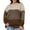 01-Brown, variant on Daystry Women's Oversized Long Sleeve Casual Knit Pullover Sweater Pullover