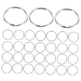 thumbnail image 4 of WHAMVOX 100pcs Car Keychain Key Rings Silver Connects Fasteners and Pendants for Everyday Use, 4 of 6