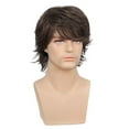 thumbnail image 3 of Phocas Mens Wig Short Brown Wigs for Men 70s 80s Mullet Wig Disco Rocker Wig Wefted Wig Cap, 3 of 7