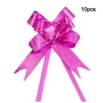 thumbnail image 3 of stanreset 10 Pieces Bow Pull Decor Multi-colors Festive Packing DIY Crafts Lightweight Plastic Hand-Pulled Flower Christmas Holiday Rose/Rose Red, 3 of 7