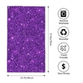 thumbnail image 2 of Balery Purple Glitter Toalla de Microfibra Premium con Estampado – 27.5x16 pulgadas, Alta Absorción, Suave y Aterciopelada, Secado Rápido, 2 of 6