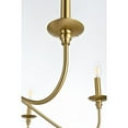 thumbnail image 6 of Living District Rohan 48" 6-Light Transitional Metal Chandelier in Satin Gold, 6 of 9