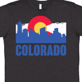 thumbnail image 4 of Inktastic Colorado Flag and Skyline T-Shirt, 4 of 5