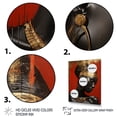 thumbnail image 3 of Designart "Diva African American Woman in Gold & Red II" Fashion Canvas Wall Art - Glam Gold Woman Egyptian Entryway Wall Art Print, 3 of 6