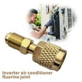 thumbnail image 5 of R32/R454B Brass Refrigerant Adapter - 1/4" Female to Male Reverse Thread for HVAC Systems, 5 of 5
