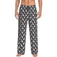 thumbnail image 2 of Lsque Bowling Pins Print Men's Pajama Pants, Lounge Pant - Comfortable Home Wear,Elastic Waistband, Stylish Design-Small, 2 of 9