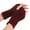 Wine, variant on Fingerless Gloves For Women Half Finger Gloves Winter Stretchy Knit Fingerless Mittens Unisex Gloves Mittens Black One Size