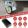 thumbnail image 3 of Ikoopy Rubber Jack Wheel Chock Dock Block Heavy Duty Stabilizer with Drain Holes Reusable Secure Fit Easy Installation for Caravans Trailers​, 3 of 10