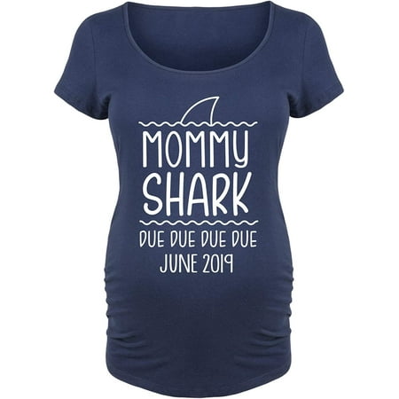 

Mommy Shark June - Maternity Scoop Neck T-Shirt