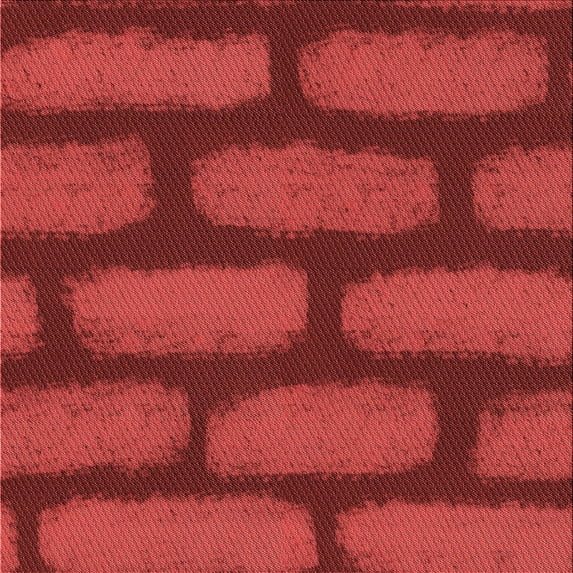 Ahgly Company Machine Washable Indoor Square Transitional Red Area Rugs, 4' Square