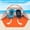 Orange- Beige, variant on Beach Tent Sun Shelter for 3/4/6/8/10 Person with UPF 50+ UV Protection, Lightweight & Easy Setup Beach Shade Canopy, Portable Beach Shade Tent Beach Cabana