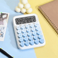 thumbnail image 4 of Desktop Mechanical Calculator, Cute Big Buttons Calculators with 12 Digits Large LCD Display, Desk Accessories,Blue, 4 of 7