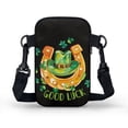 thumbnail image 2 of HELLHERO Clover Luck Crossbody Sling Bag Polyester Adjustable Strap Shoulder Bags for Outdoor Travel, 2 of 7
