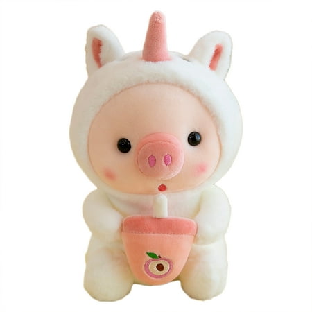 

DraggmePartty 25Cm Cute Transformation Role Play Boab Tea Pig Plush Toy Girl Plush Pajama Doll Birthday Gift