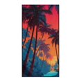 thumbnail image 2 of XYZCANDO Car Seat Towel Cover with Retro Palm Tree Design, Car Seat Protector for Beach Trips and Outdoor Workouts, 2 of 11