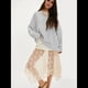 thumbnail image 5 of Sudadera de Gran Tamaño para Mujer, Estilo Informal, Cuello Redondo, Larga, Cómoda. Gris XL, 5 of 10