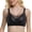 Black, variant on MVRLSH Sports Jelly Bras for Women Wireless V Neck Side Control Side Support Lifting Full Coverage Soft Cup Underwear Strapless Bra
