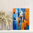 thumbnail image 2 of Minimalist Abstract Figure Hat Dress Canvas Wall Art Painting for Living Room Bedroom Dining Room Office Hotel Gallery Decor, 2 of 8