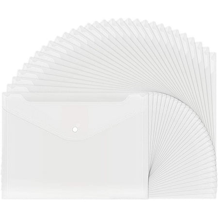 Waterproof Envelope Folder, 30pcs Clear Plastic Waterproof Envelope ...