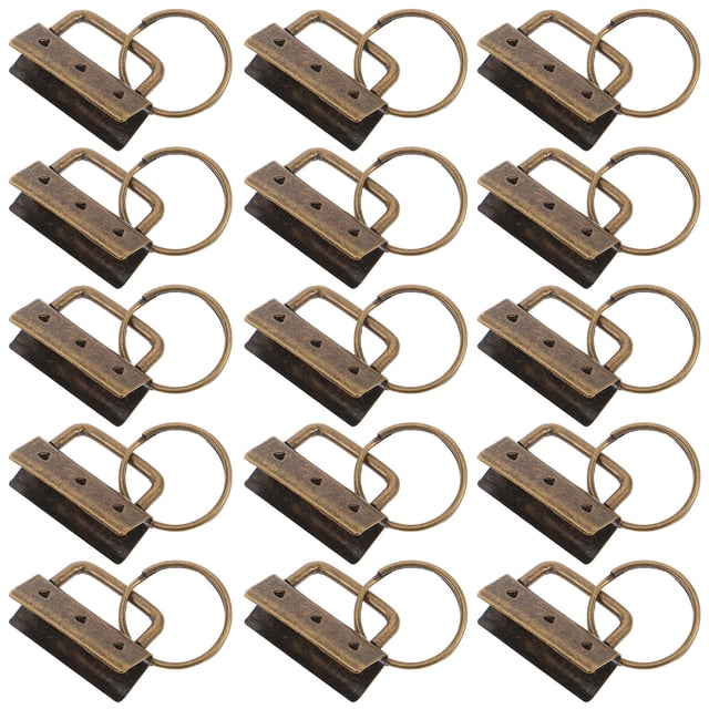 unbranded 30Ud Accesorios Dorados Para Elaboración De Llaveros Con De Tela Y Argollas Metálicas