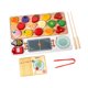 thumbnail image 2 of Cocina de madera para jugar, juguete de comida, juego de cocina, realista, juguete de cocina, juguete de frutas confitadas para aprendizaje temprano, 2 of 8