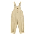 thumbnail image 5 of THDHVS Pants for Women,Solid Color Linen Spaghetti Strap Jumpsuit with Pockets Loose Summer Casual Outfit,Womens Pants Casual Yellow S, 5 of 6