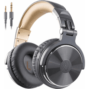 OneOdio Wired Over-Ear Headphones Studio Monitoring and Mixing DJ Stereo Headphones for Computer Recording Podcast Keyboard Guitar Laptop, khaki gray