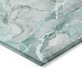 thumbnail image 4 of Addison Rugs Chantille Indoor/Outdoor Transitional Watercolors Teal Washable Rectangle Rug, 3' x 5', 4 of 6