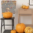 thumbnail image 5 of Thanksgiving Dog Chair Covers Set of 6 Fall Pumpkins Leaves Plaid Texture Chair Back Covers Stretch Removable Washable Slipcovers Protector for Dining Room Kitchen Party Decor, 5 of 5