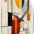 thumbnail image 3 of Designart "Colorful Mid Century Geometry Collage I" Abstract Collages Oversized Wall Clock, 3 of 5