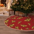 thumbnail image 5 of Bingfone Christmas Tree Skirt Mat Christmas Decoration Interior 48" -Hohey Bee Golden, 5 of 6