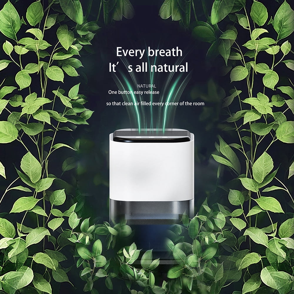 Dehumidifier for Home, 67.6 oz Water Tank, Portable Dehumidifier Quite Operation Auto Shut-Off Colorful LED Light for Room Bedroom, White