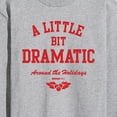 thumbnail image 3 of Mean Girls - Little Bit Dramatic Around Holidays - Men's Long Sleeve T-Shirt, 3 of 5
