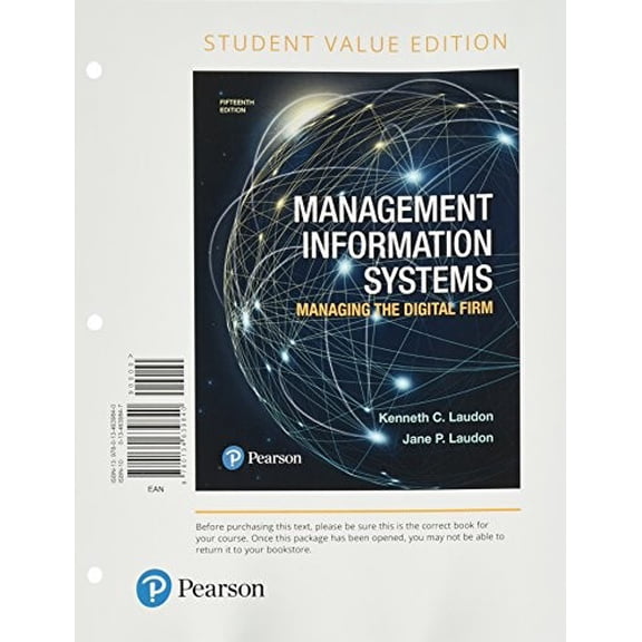 Pre-Owned Management Information Systems: Managing the Digital Firm Paperback