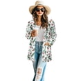 thumbnail image 2 of SCRAWLGOD Pine Cone Women Cardigans Lightweight Long Sleeve Tops for Women Work Size M Comfortable Women's Long Cardigan with Pockets Sweatshirt Cardigan Women for Christmas, 2 of 7