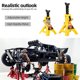 thumbnail image 3 of Metal Jack Stand 1/10 RC Escala Juguete para Crawler Car () Amarillo, 3 of 9