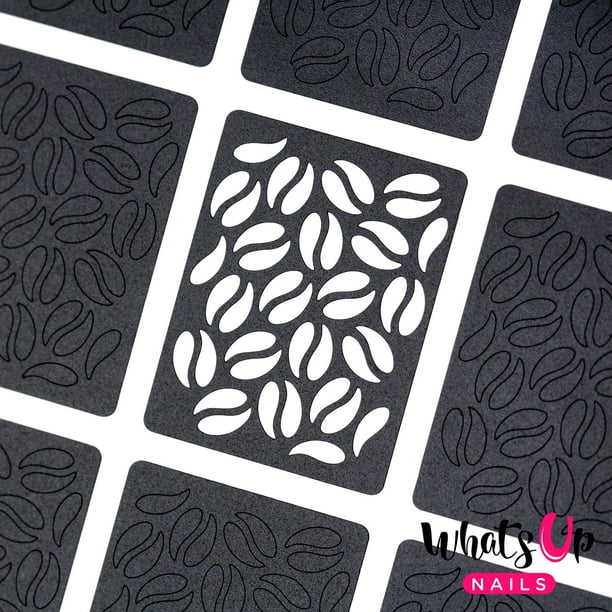 Download Whats Up Nails - Coffee Vinyl Stencils Nail Art Design ...