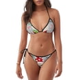 thumbnail image 1 of Fotbe Gnome And Buffalo Plaid Traje de Baño para Mujer de Dos Piezas – Bikini Sexy de Tirantes Tipo Halter con Diseño Triangular, 1 of 6