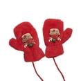 thumbnail image 2 of Knitted Cold Proof Plush Thickened Christmas Gloves, 2 of 4