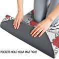 thumbnail image 3 of Pioneer Flower Floral Print Pattern Hot Yoga Mat Towel Non Slip for Hot Yoga - Quick-Drying Yoga Mat Cover with 4 Corner Pockets with Travel Bag - Hot Yoga Towel Non Slip 70"x26", 3 of 6