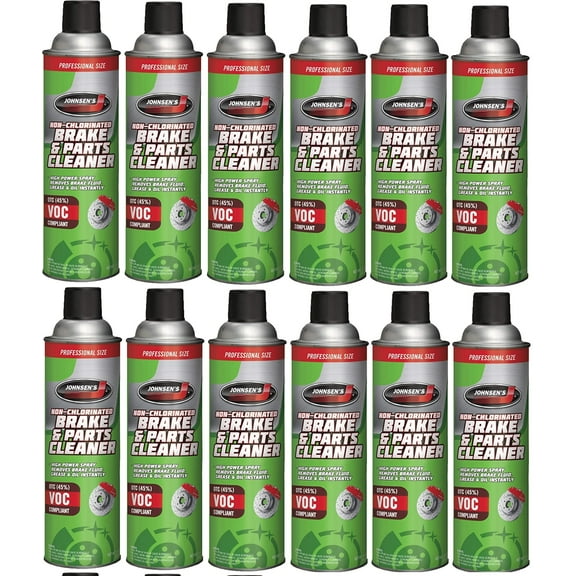 Johnsen's Non-Chlorinated 2417 Brake Parts Cleaner, Aerosol 14 Oz (12 Pack)
