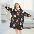 thumbnail image 5 of joogoo Wearable Blanket Hoodie for Football Rugby Stars Oversized Sherpa Hooded 3-14 YR M, 5 of 7