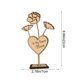 thumbnail image 3 of Decoración de la mesa familiar de figuras de madera, adorno artesanal para comedor, regalo personalizado para el Día de la Madre, escultura de madera maciza natural para guardar en recuerdo, 3 of 6