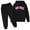 A-Black, variant on Hihipz Toddler Boys Graphic Hoodie And Jogger Pants Set Letter Print Long Sleeve Hoodie & Sweatpants Child Stylish Loungewear Tracksuit Casual Outfits,2-Piece,Sizes 18-24M
