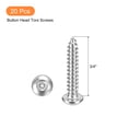 thumbnail image 3 of #6 x 3/4" Tornillos de Seguridad Torx, Paquete de 20, Tornillos de Cabeza Botón, Tornillos Autoperforantes, Tornillos Antirrobo de Acero Inoxidable 304, 3 of 6