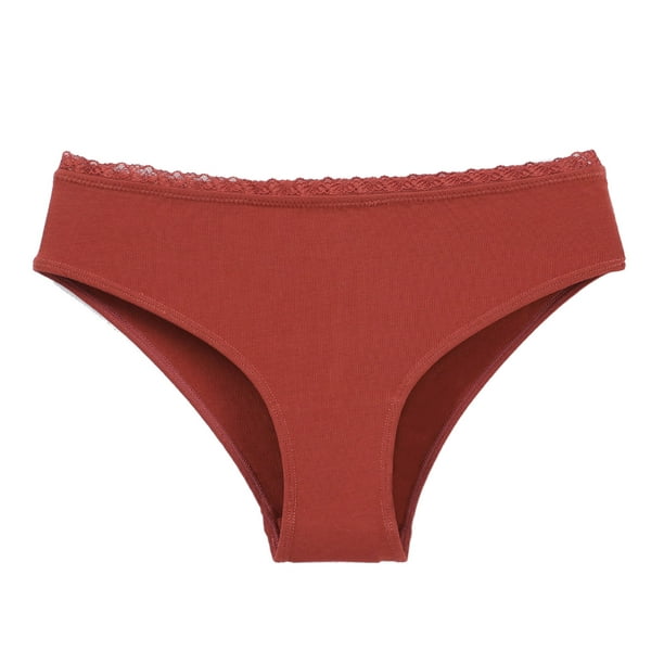 Cotton Low Rise Hipster Brief, Red Purple Grey 3 Pack