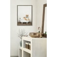 thumbnail image 5 of Kate and Laurel Sylvie Bengal Tiger in Rustic Bath Framed Canvas Wall Art by Amy Peterson Art Studio, 18x24 Gray, Modern Fun Decorative Bathtub Wall Art for Home Décor, 5 of 6