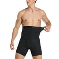 thumbnail image 5 of Men's Tummy Control Shapewear Shorts High Waist Slimming Anti-Curling Underwear Body Shaper Seamless Boxer Brief, 5 of 6